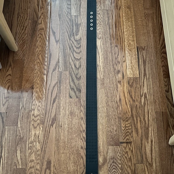 Unisex Black Studded Leather Belt - Picture 3 of 4